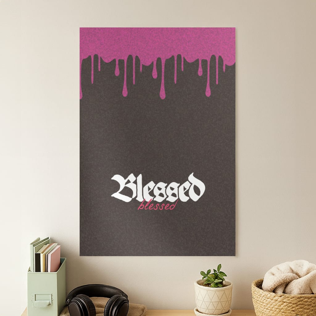 Glitter Blessed Poster