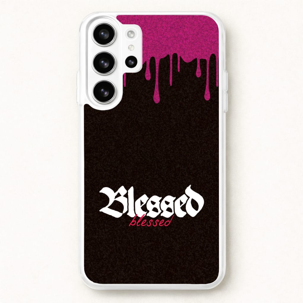 Glitter Blessed Phone Case for Galaxy S26 Ultra