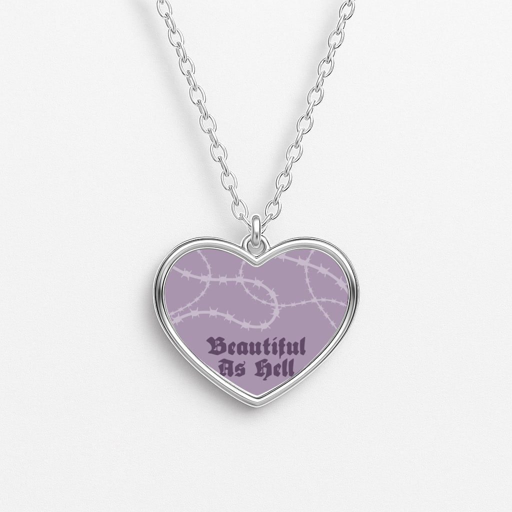 Beautiful As Hell Pattern Necklace