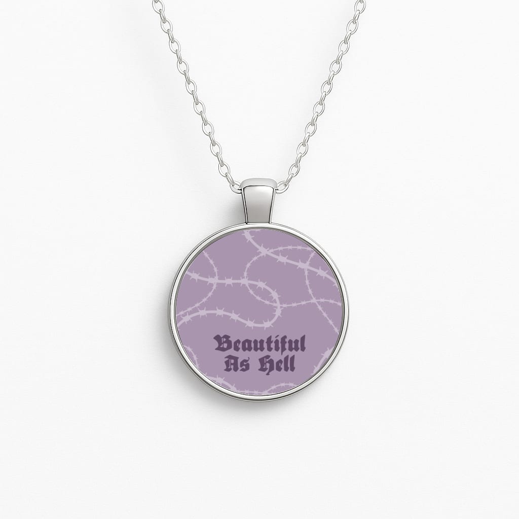 Beautiful As Hell Pattern Necklace