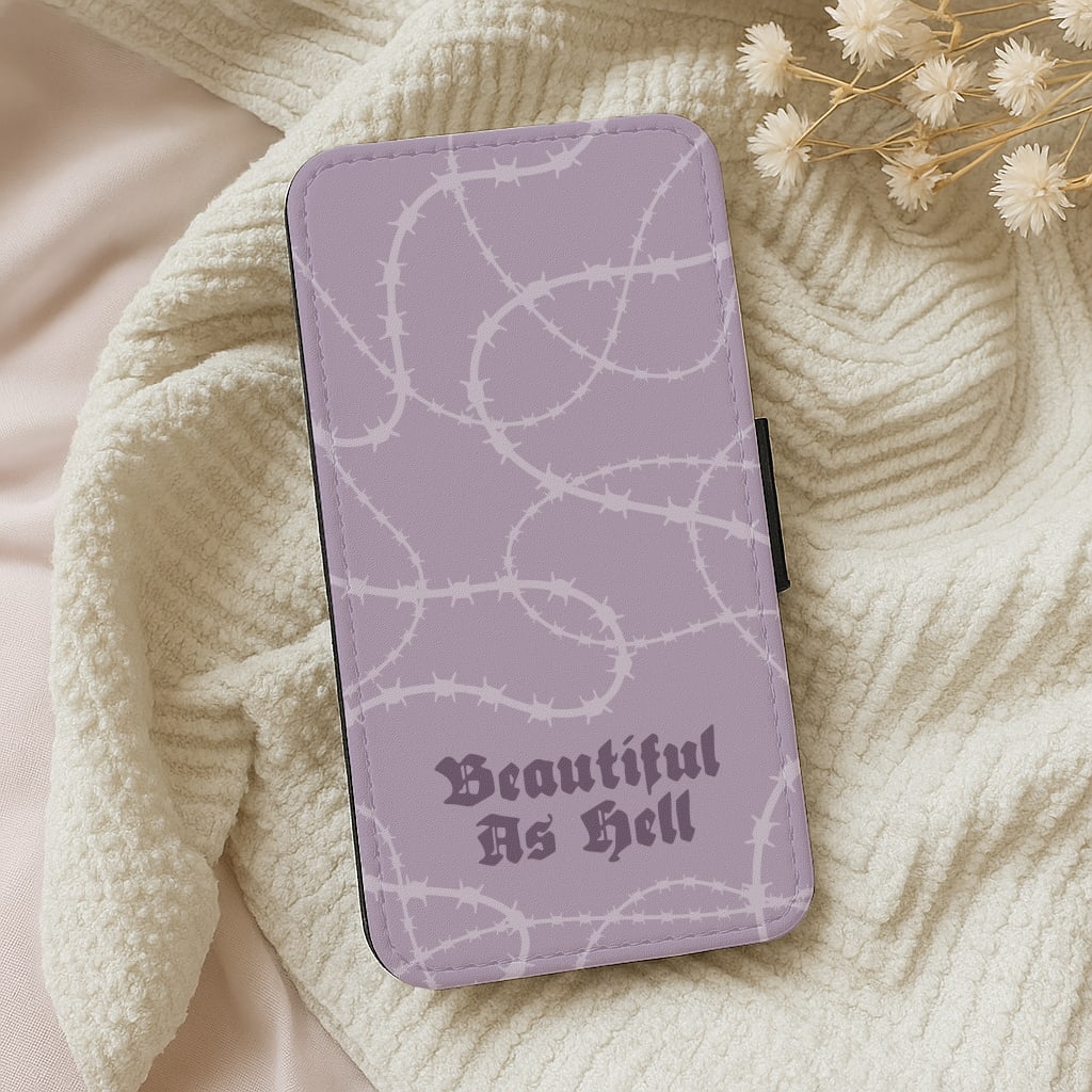 Beautiful As Hell Pattern Wallet Phone Case