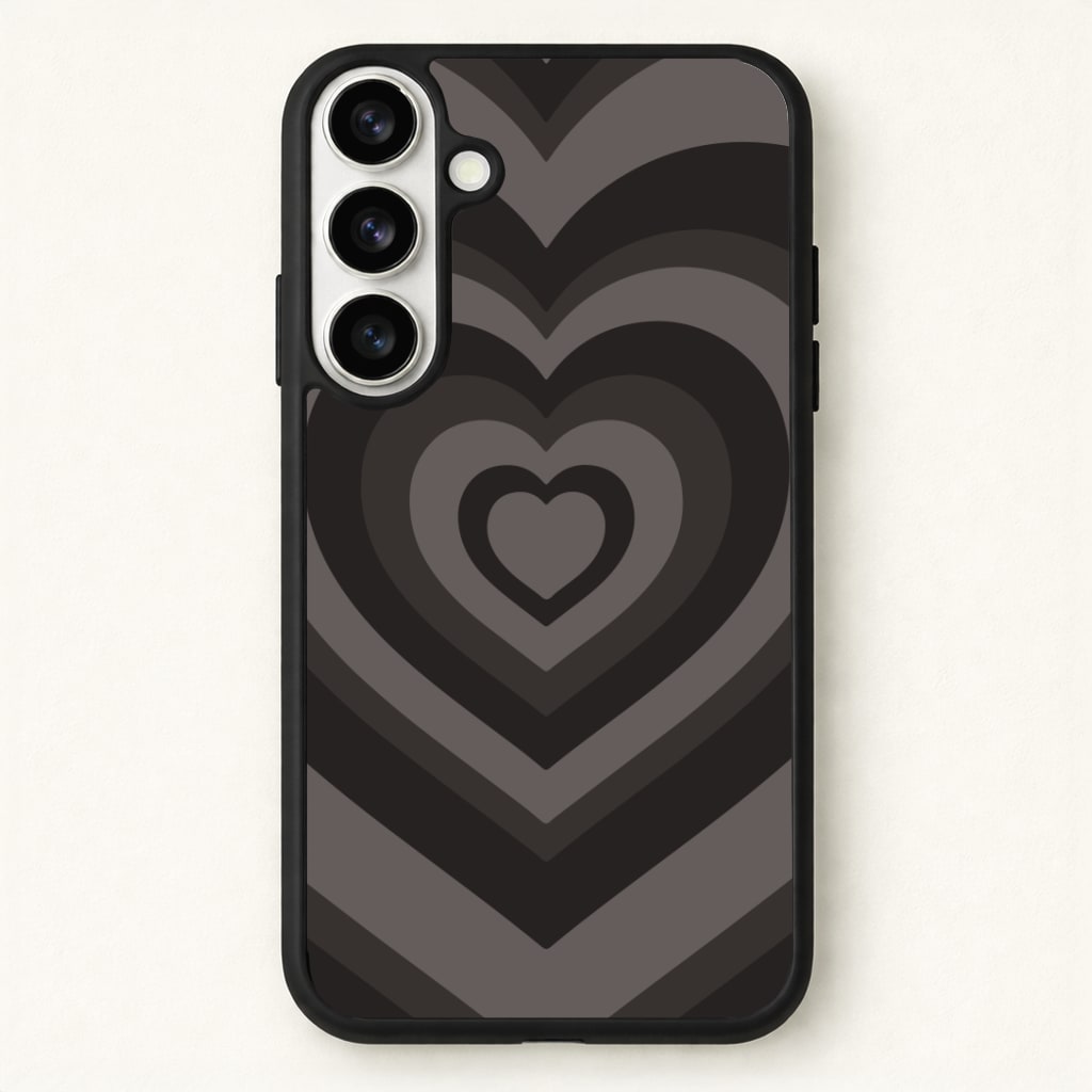 Abstract Black Heart Phone Case for Galaxy S26 Plus