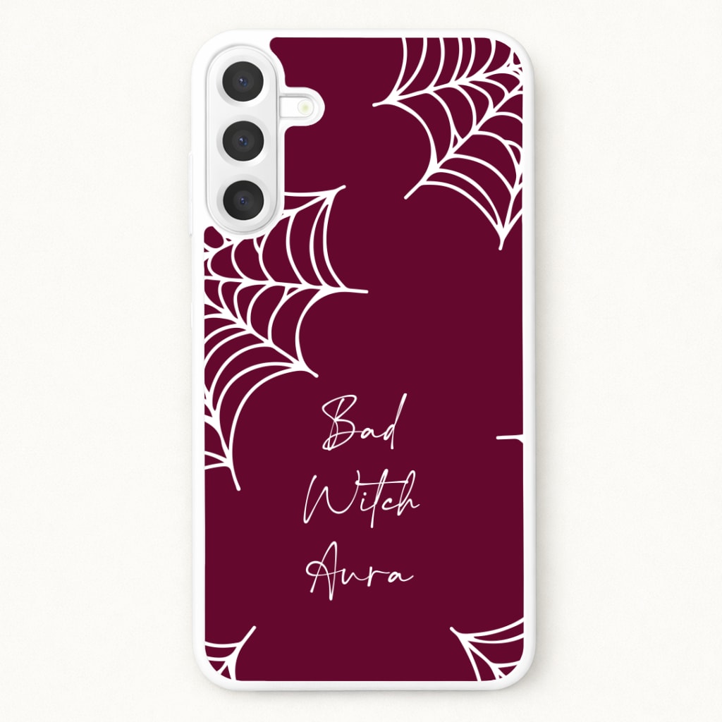Bad Witch Aura Spider Webs Phone Case for Galaxy A17