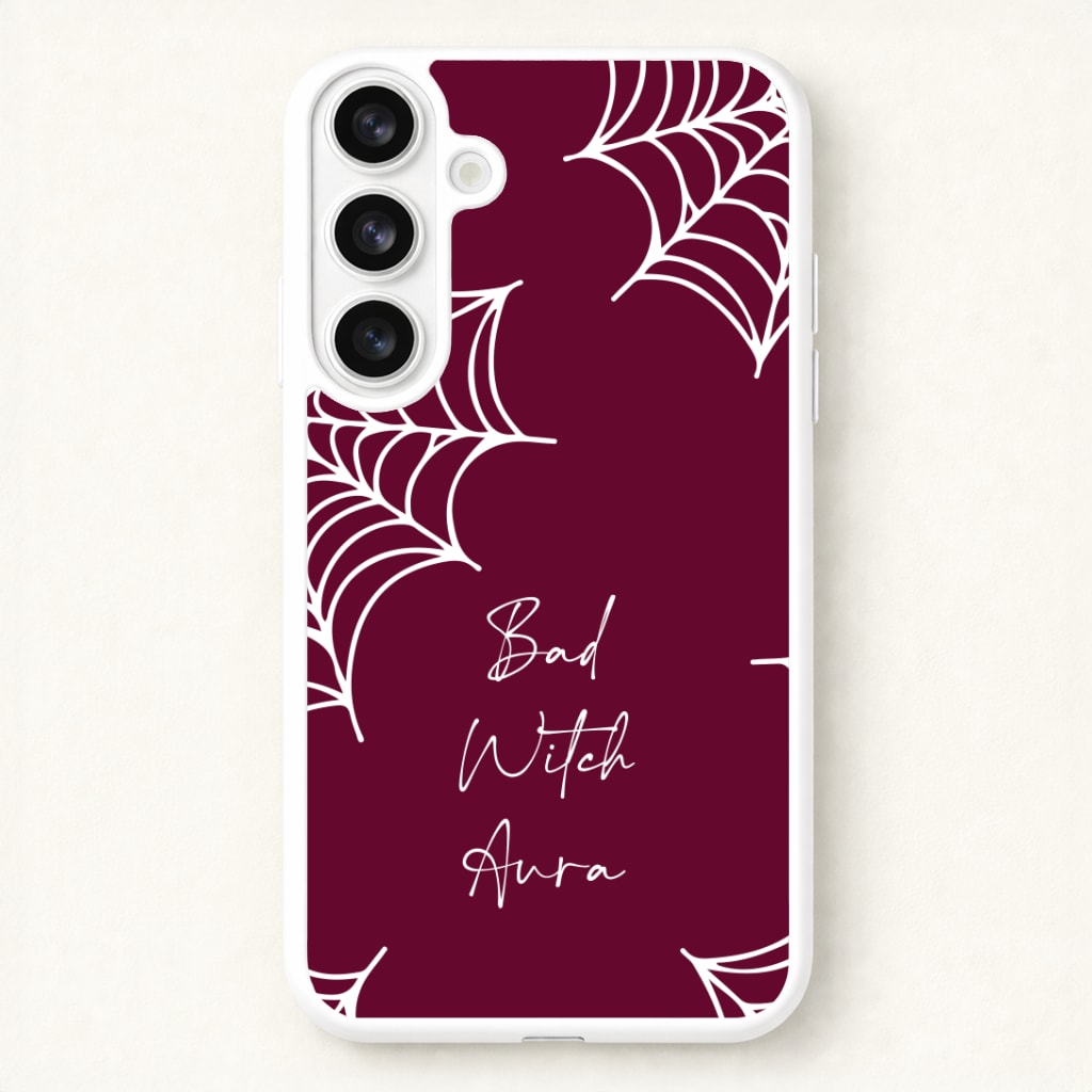 Bad Witch Aura Spider Webs Phone Case for Galaxy S26 Plus