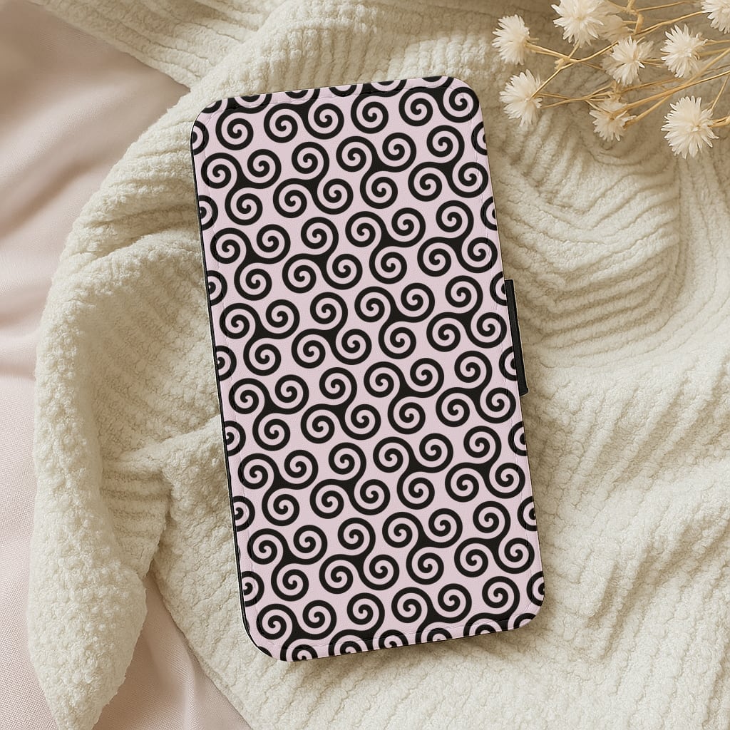 Teen Wolf Pattern Wallet Phone Case