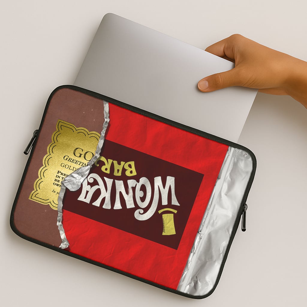Wonka Bar Golden Ticket MacBook Case