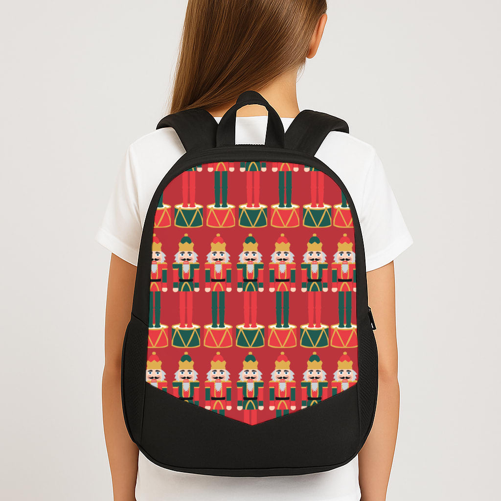 Nutcracker - Christmas Patterns Large School Bag