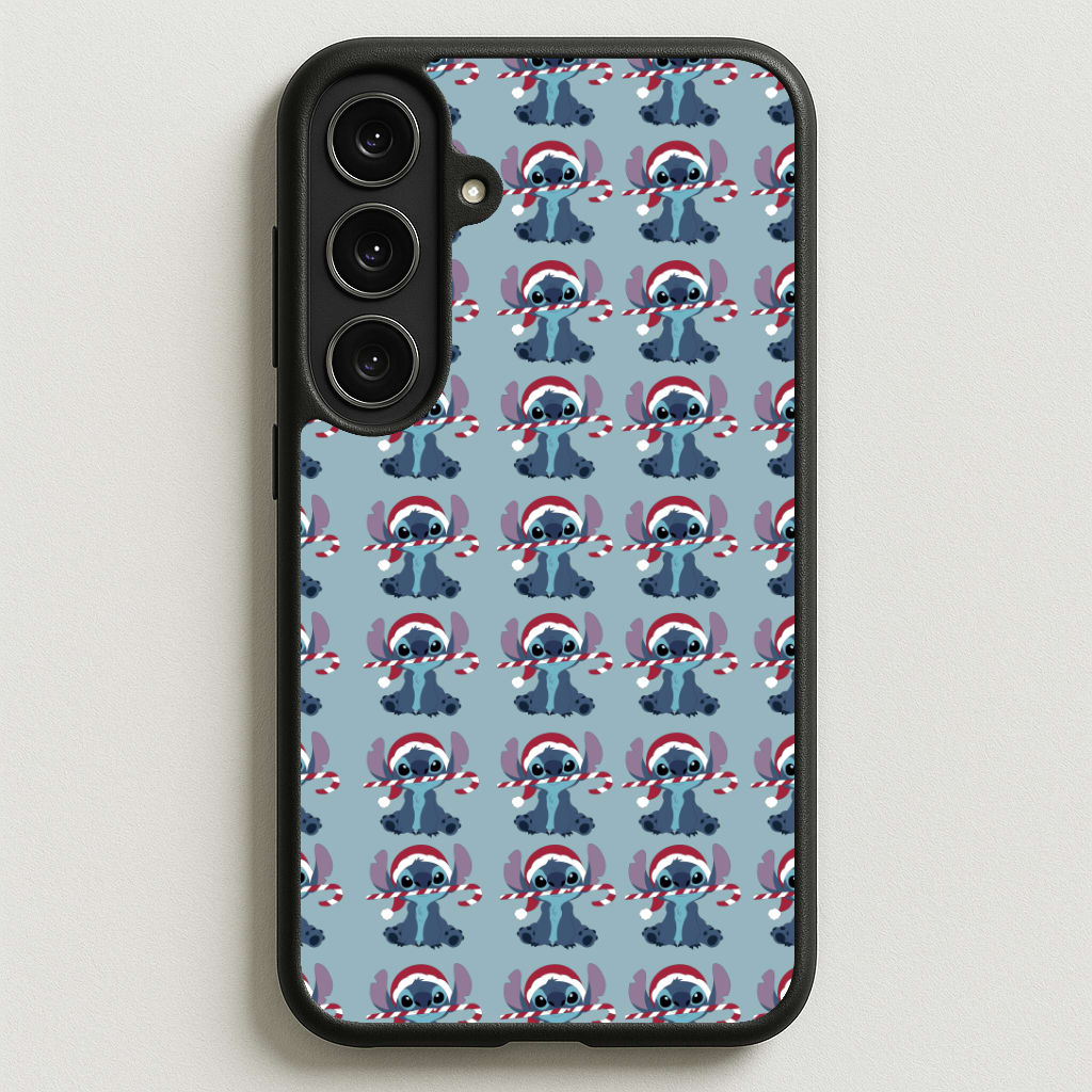 Stitch - Christmas Patterns Phone Case for Galaxy S25FE