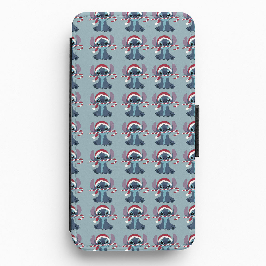 Stitch - Christmas Patterns Flip / Wallet Phone Case