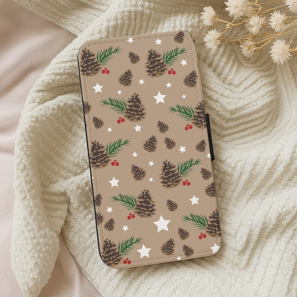 Acorn - Christmas Patterns Wallet Phone Case
