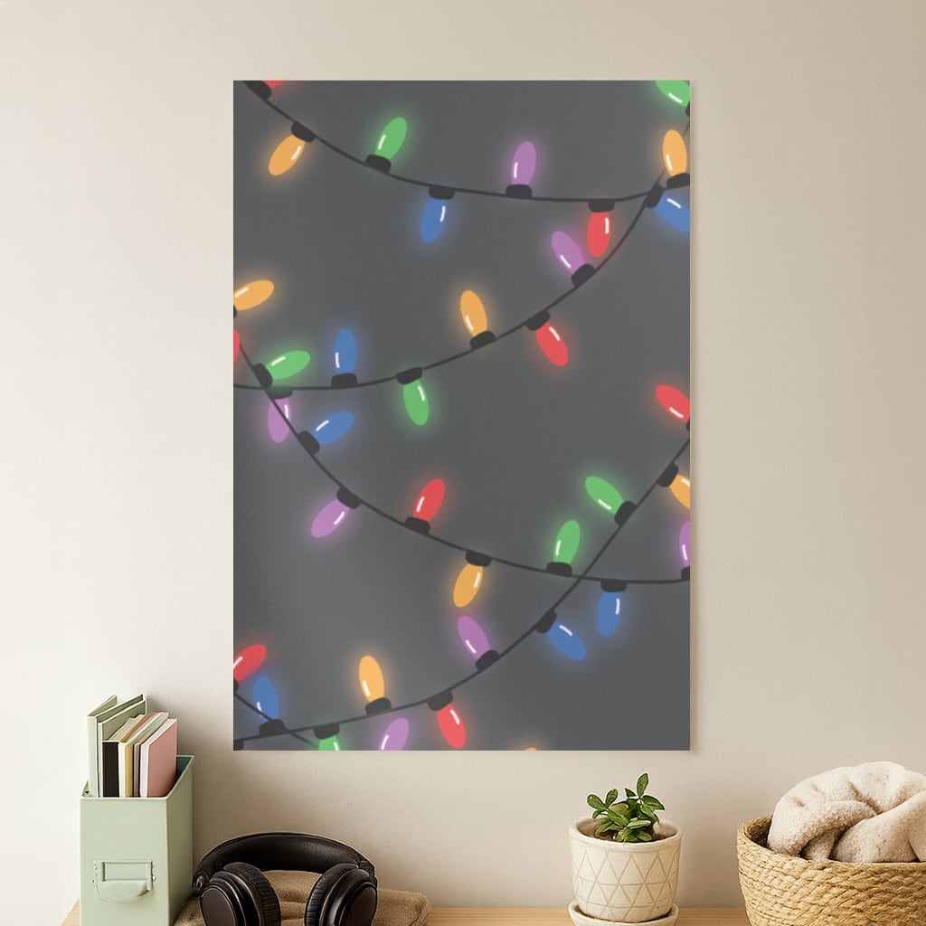 Rainbow Lights - Christmas Patterns Poster
