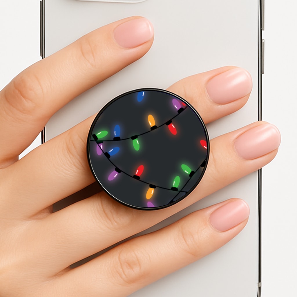 Rainbow Lights - Christmas Patterns Phone Grip