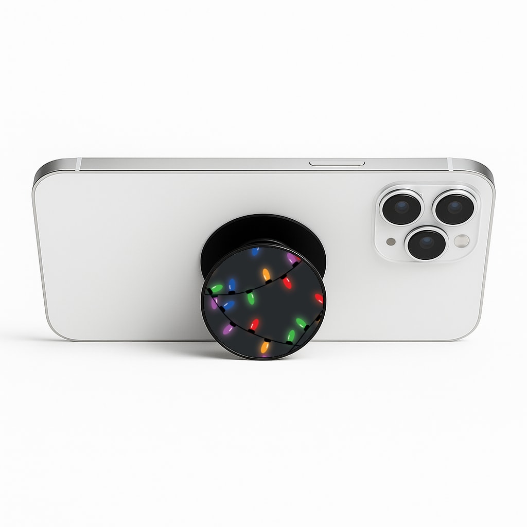 Rainbow Lights - Christmas Patterns Phone Stand