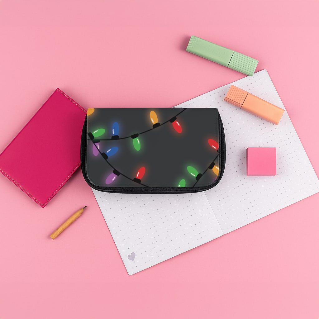 Rainbow Lights - Christmas Patterns Pencil Case
