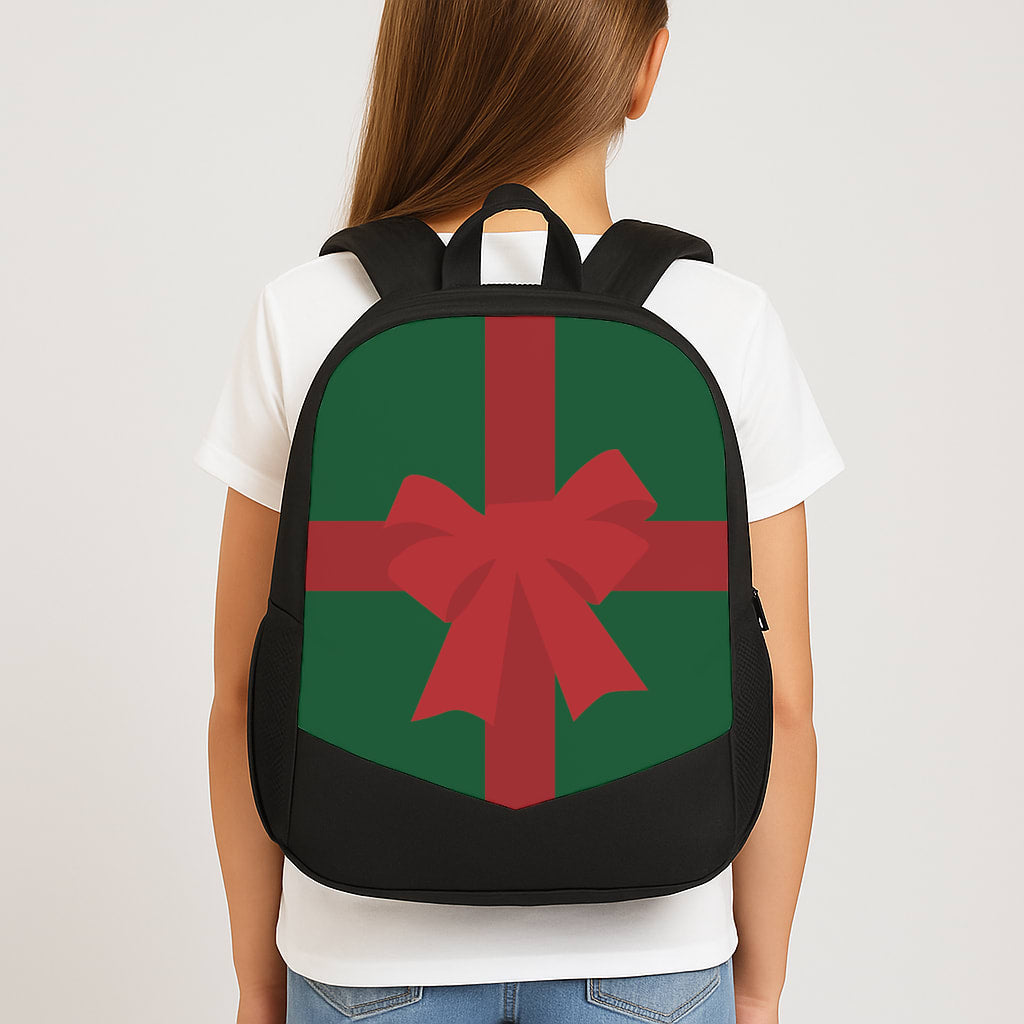 Xmas Bow - Christmas Patterns School Bag