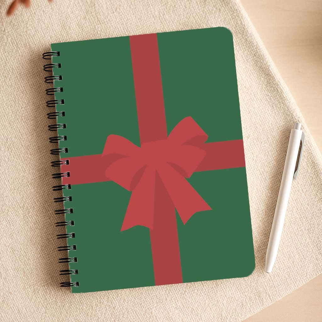 Xmas Bow - Christmas Patterns Notepad