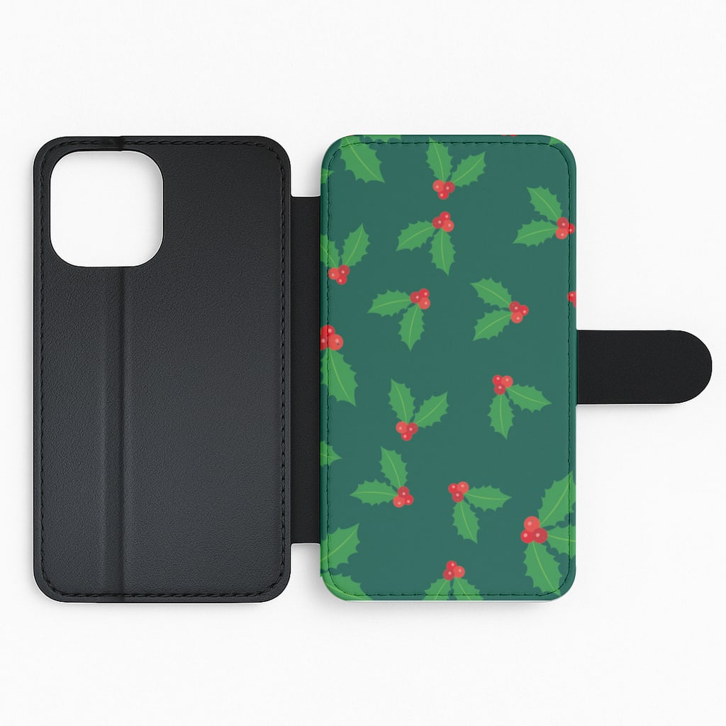 Holly - Christmas Patterns Flip Phone Case