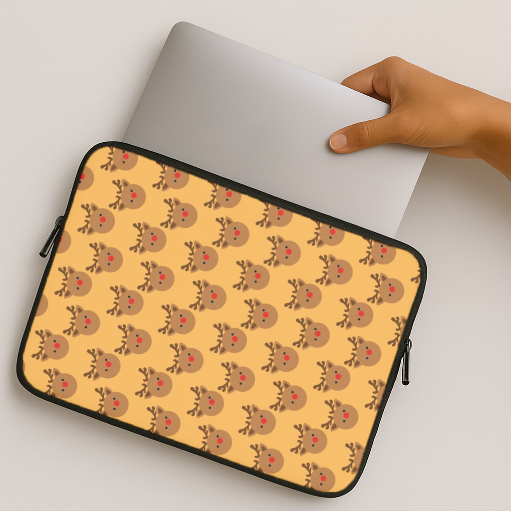 Rudolph Pattern - Christmas Patterns MacBook Case