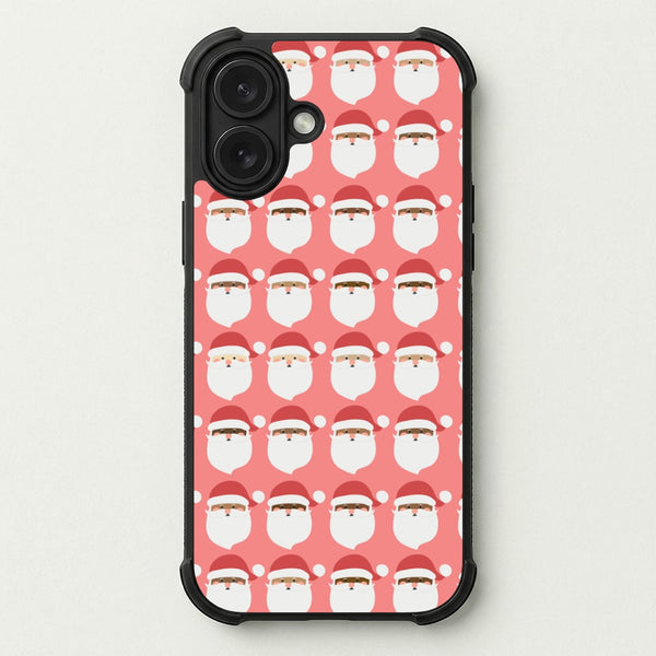 Santa Pattern - Christmas Patterns Phone Case — Bumper case