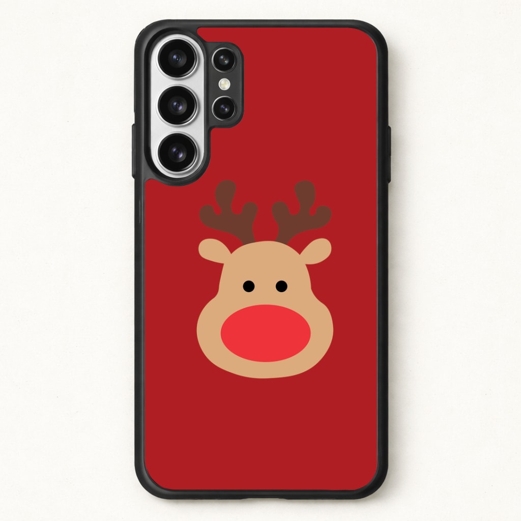 Rudolph Face - Christmas Phone Case for Galaxy S26 Ultra