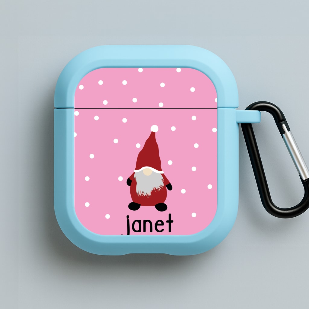Personalised Gonk Blue AirPods Case