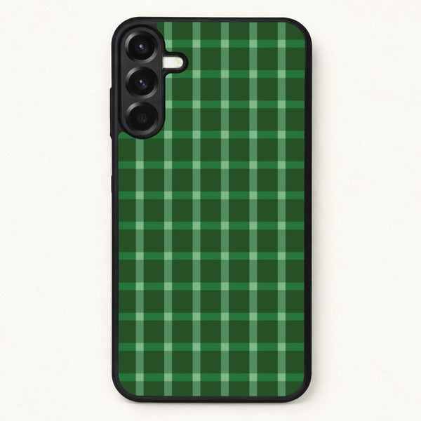 Dark Green Tartan Christmas Pattern Phone Case for Galaxy A37