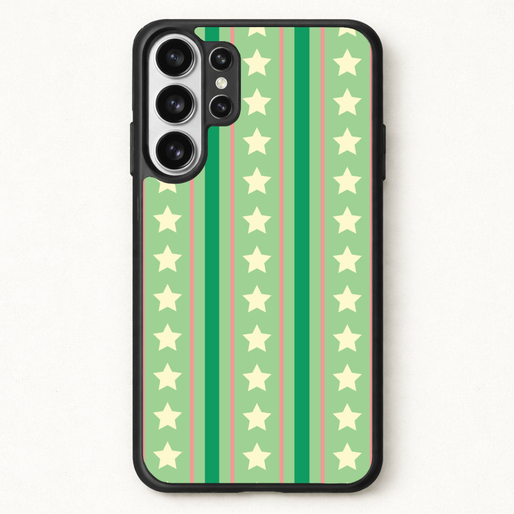 Stars And Stripes Christmas Pattern Phone Case for Galaxy S26 Ultra