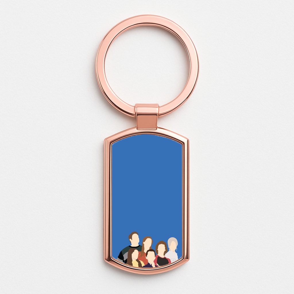 Family - Sheldon Rose Gold Keyring