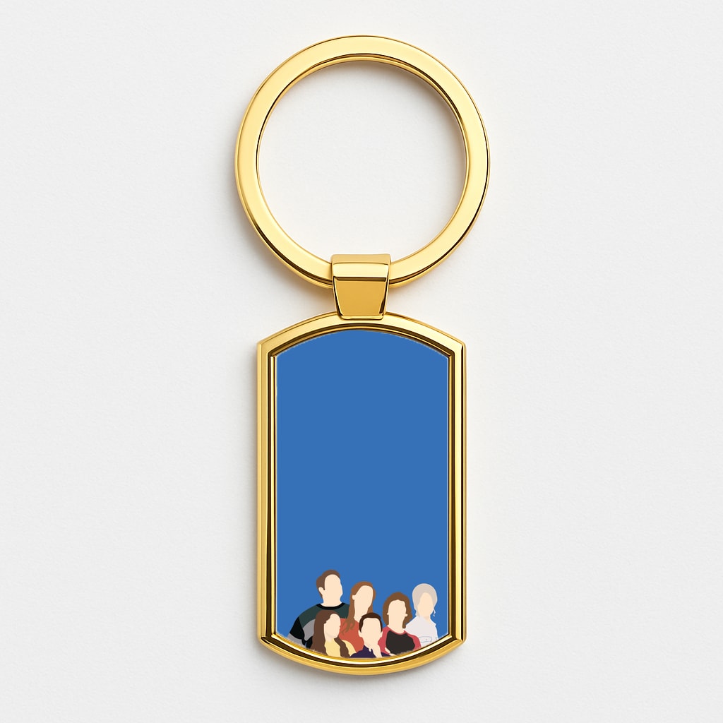 Family - Sheldon Gold Keyring