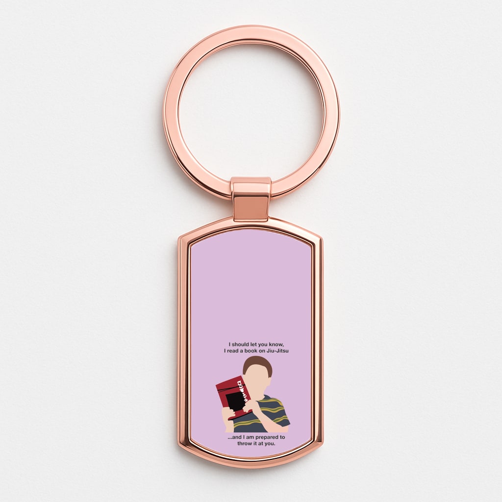 Book On Jiu-Jitsu - Sheldon Rose Gold Keyring