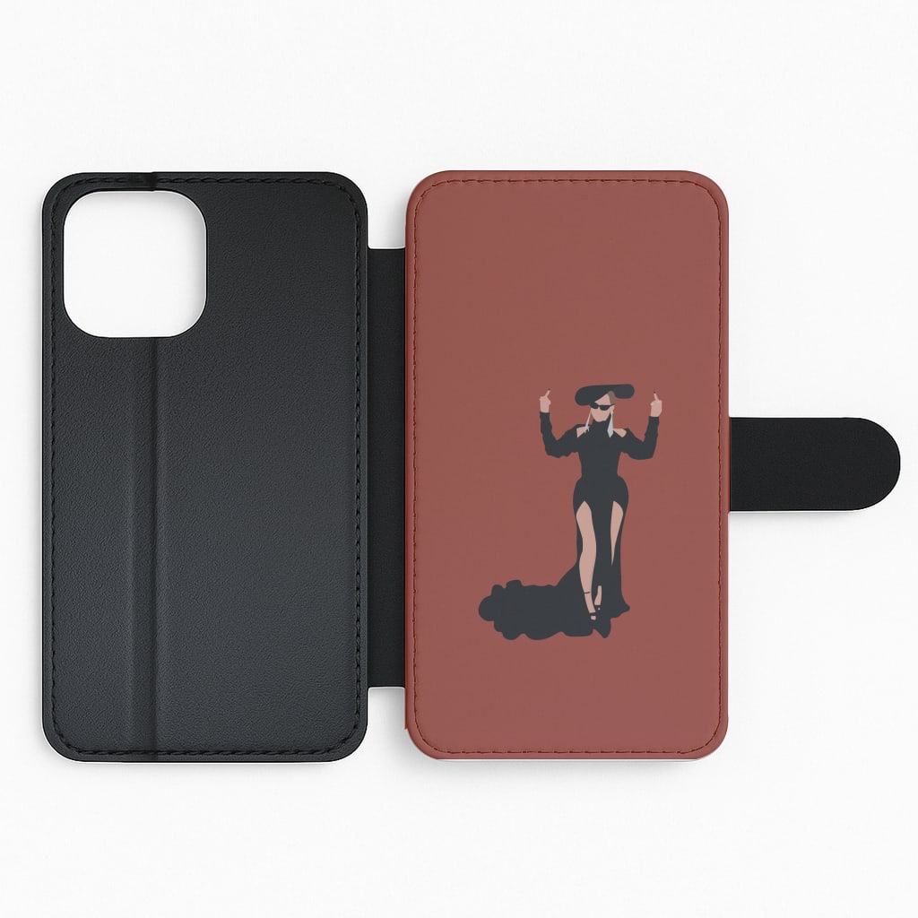 Middle Fingers - Queen B Flip Phone Case