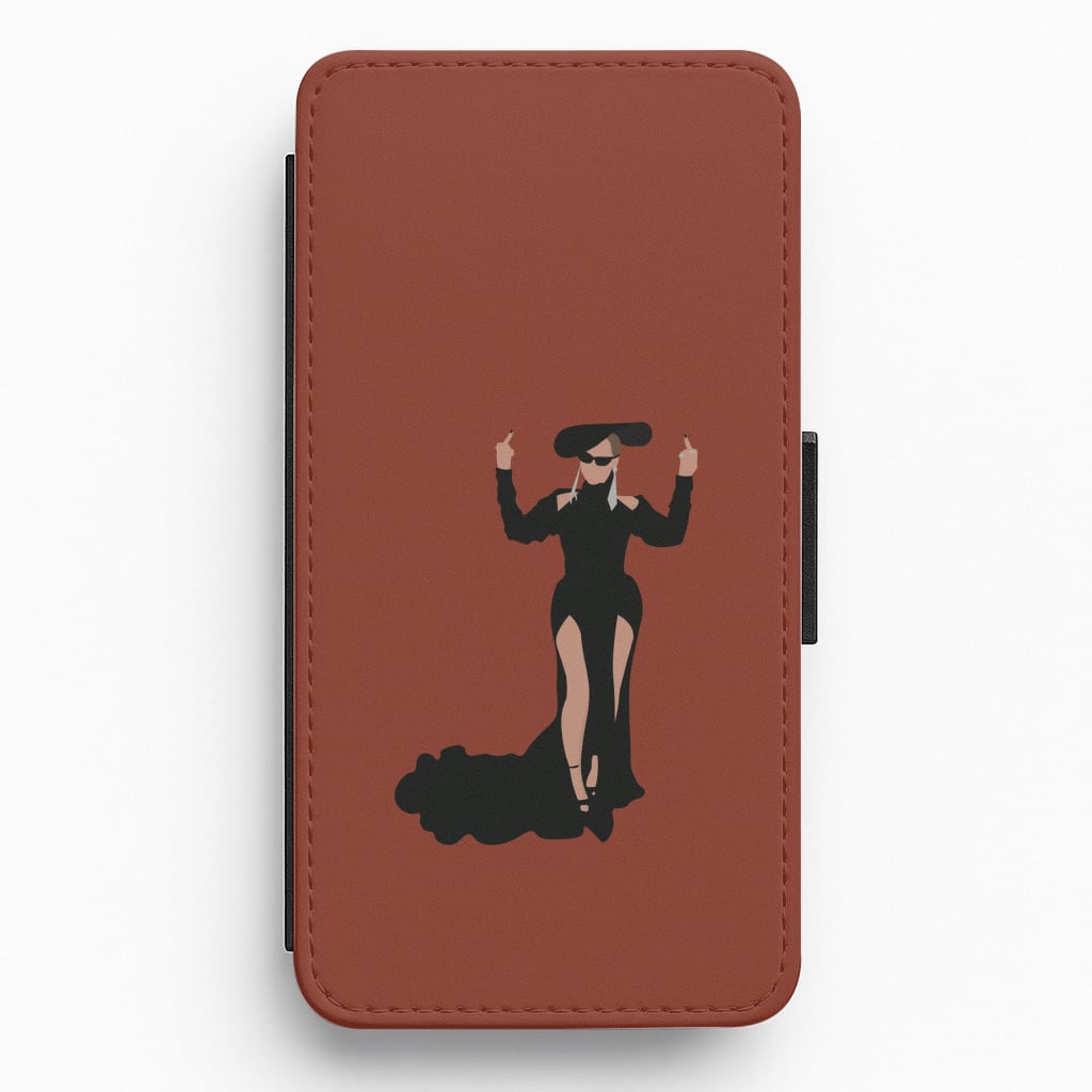 Middle Fingers - Queen B Flip / Wallet Phone Case