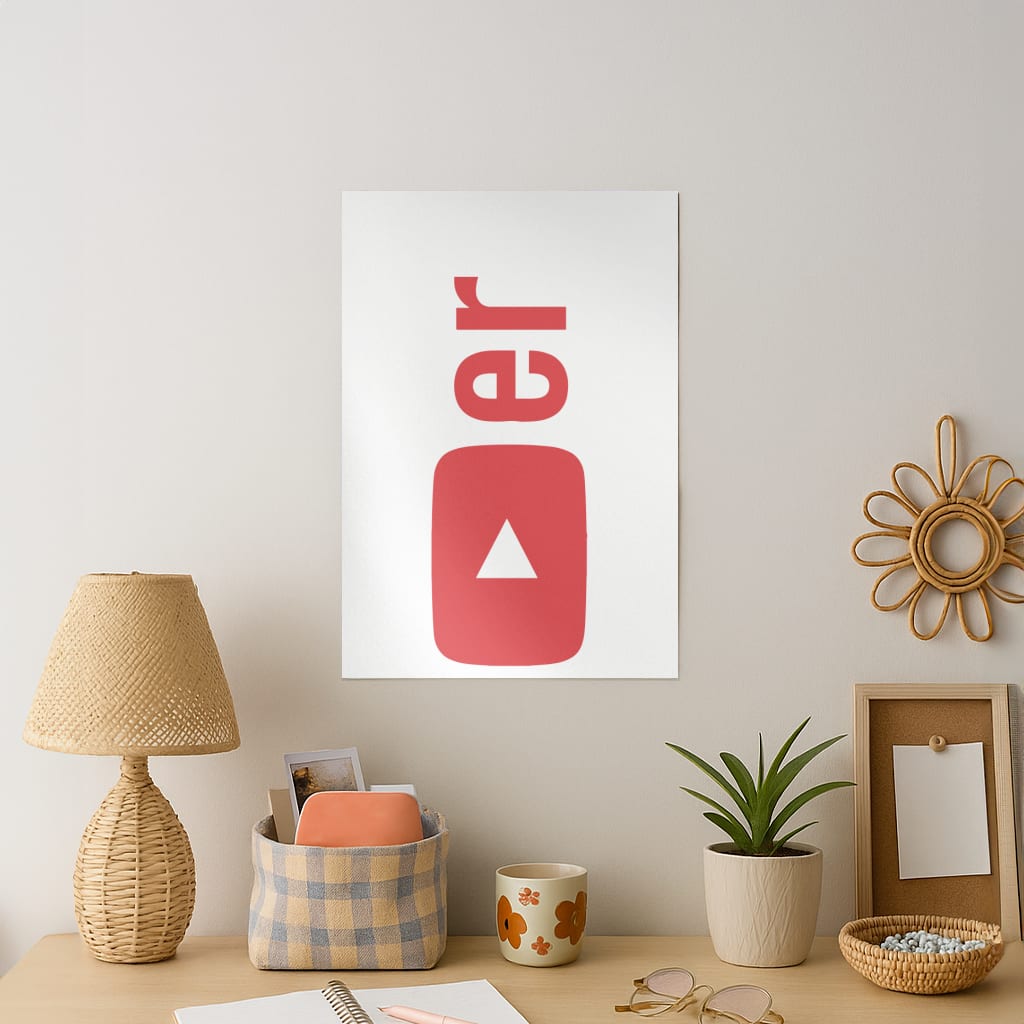 YouTuber Art Print
