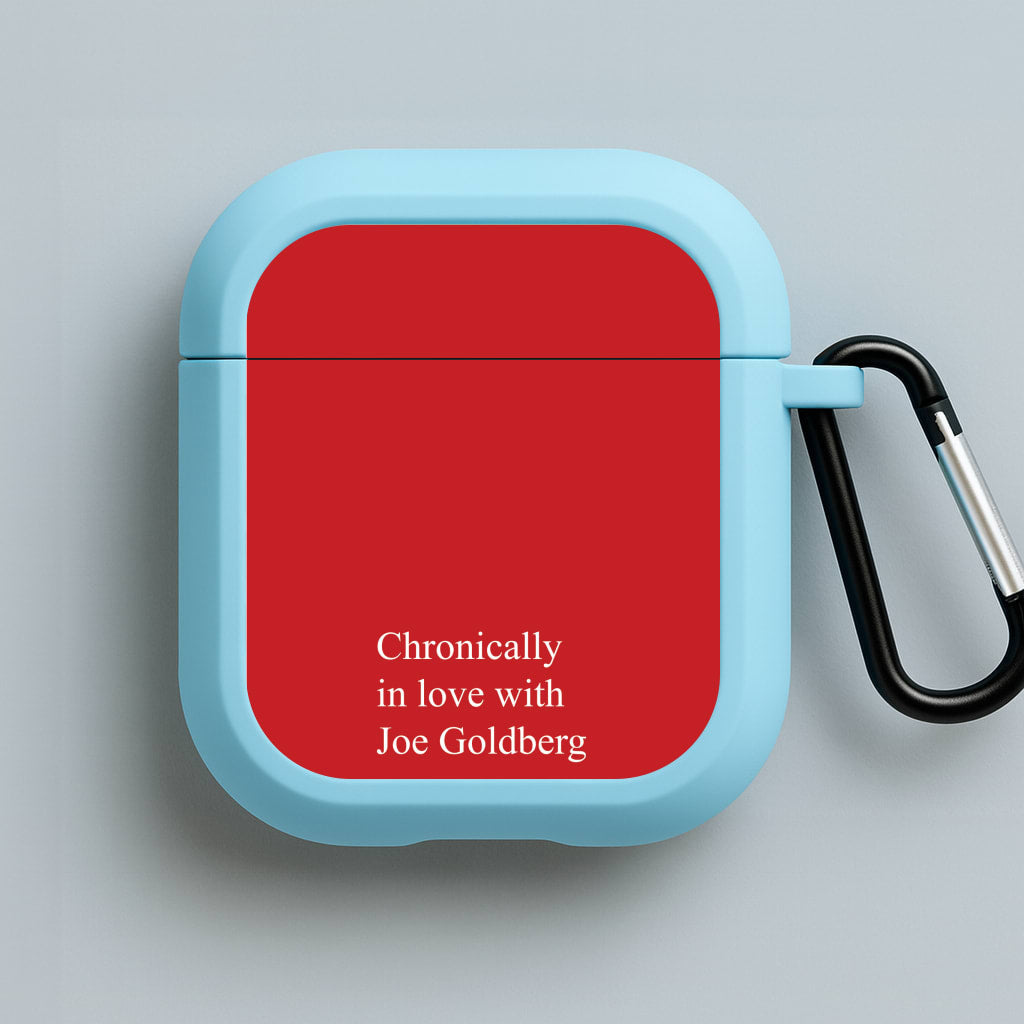 Chronically In Love With Joe Blue AirPods Case