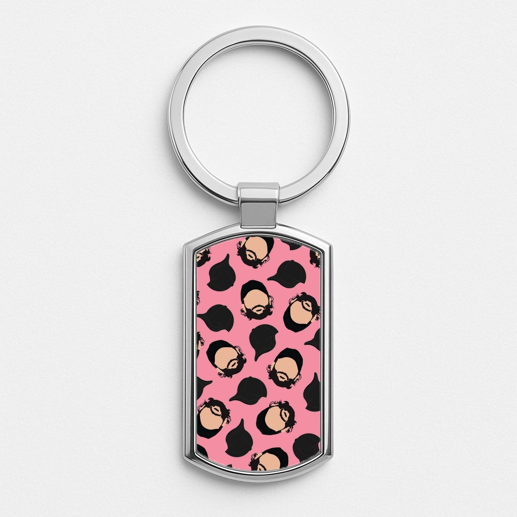 Joe And Hats Pattern Luxury Keyring