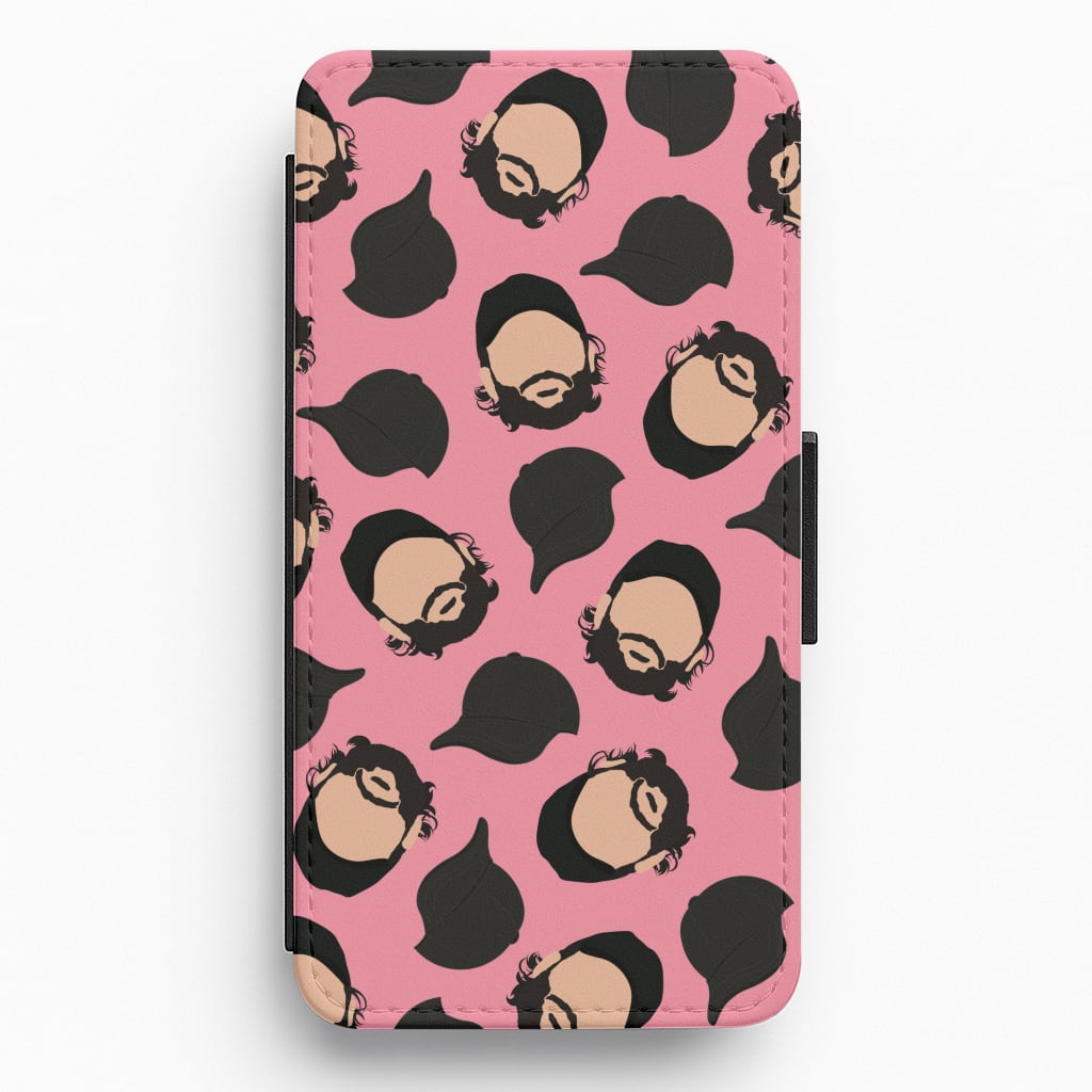 Joe And Hats Pattern Flip / Wallet Phone Case