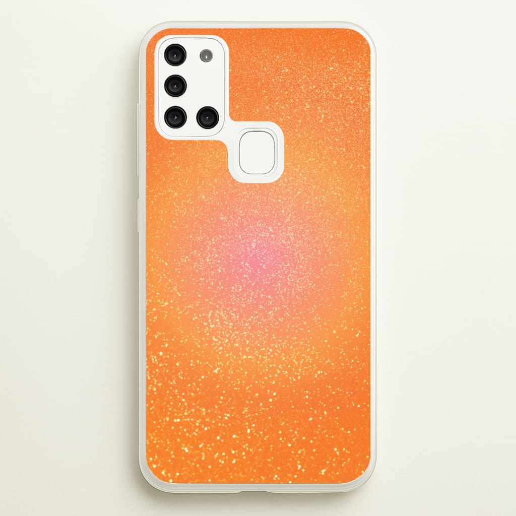Orange Shimmer Phone Case - Galaxy A21s