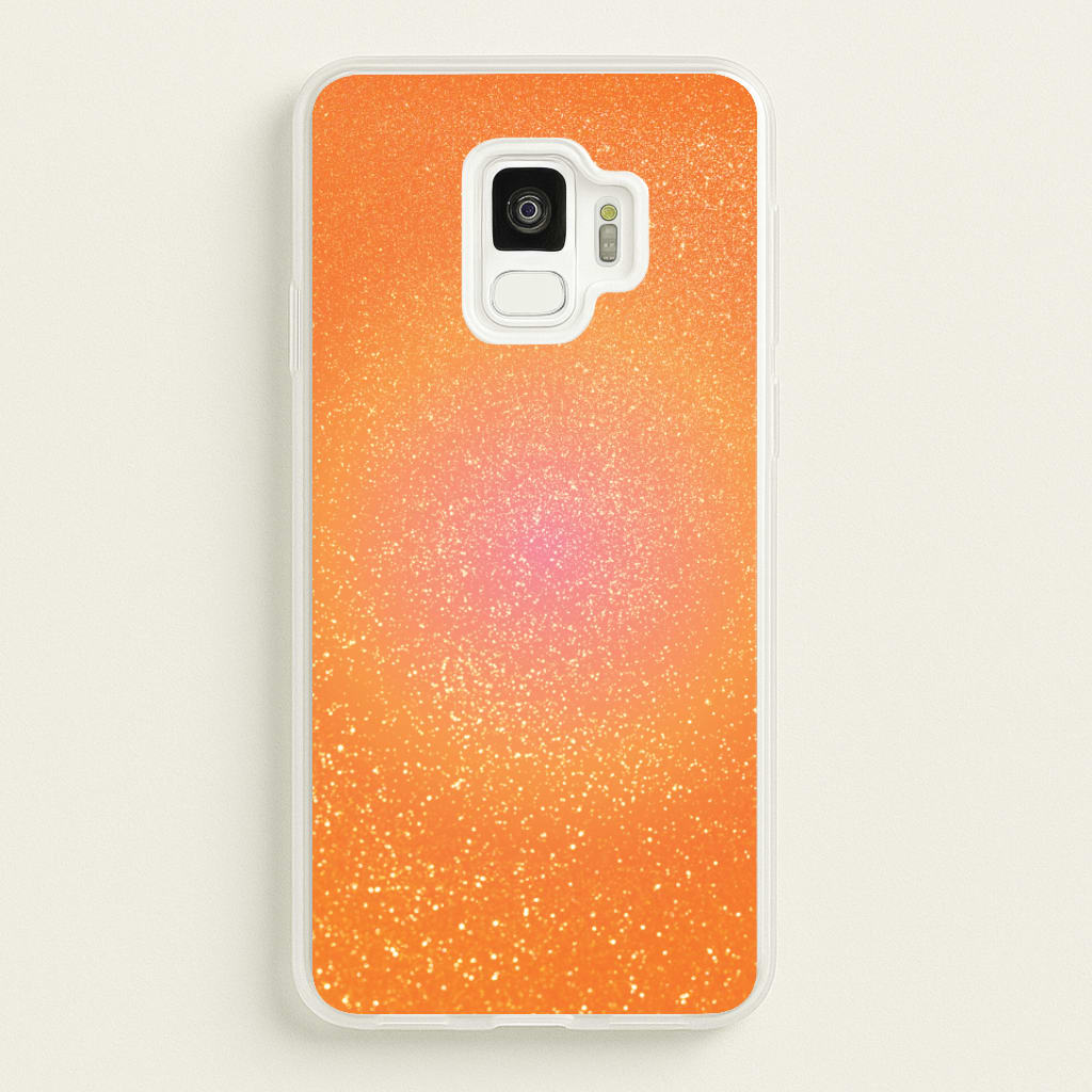 Orange Shimmer Phone Case - Galaxy S9