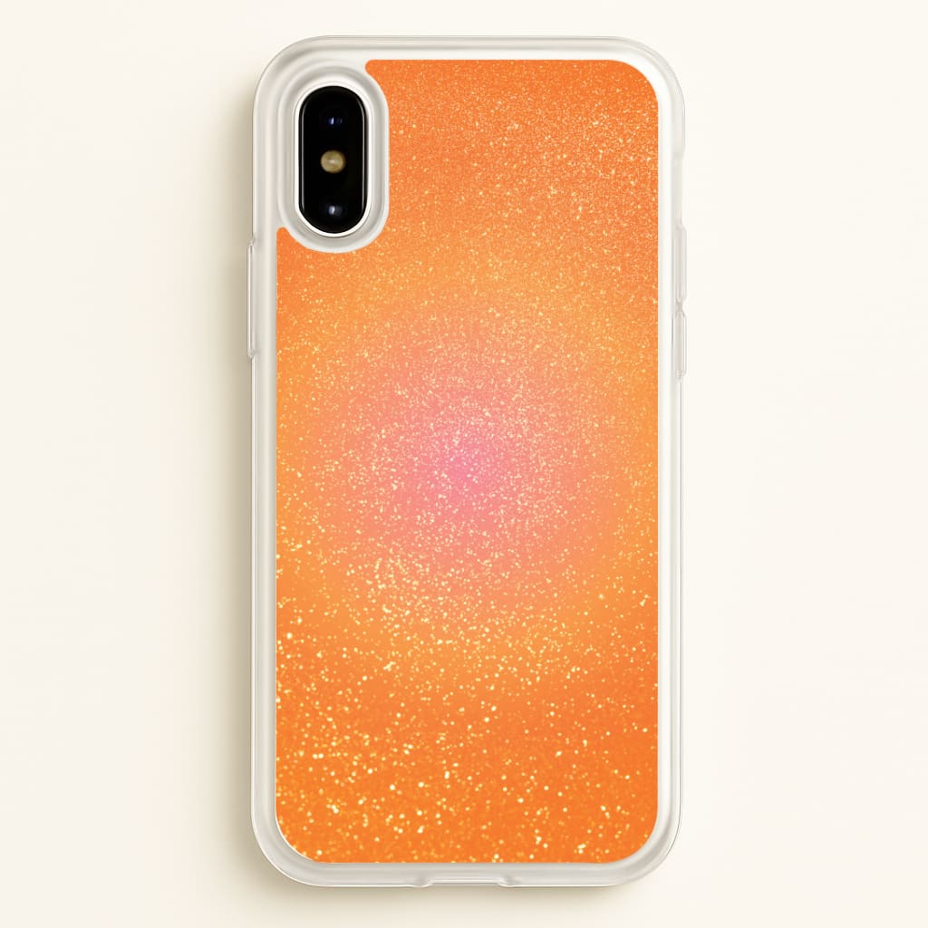 Orange Shimmer Phone Case - iPhone X / XS