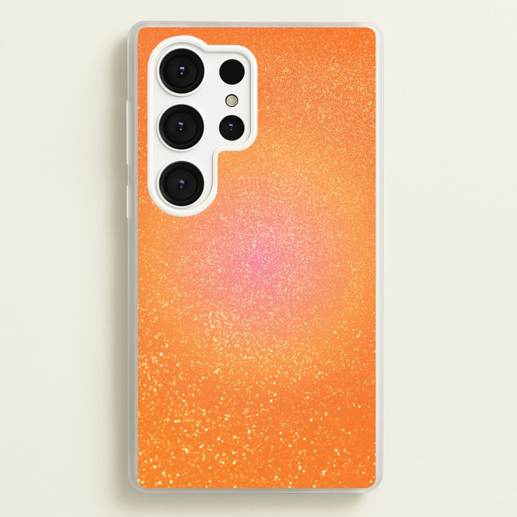 Orange Shimmer Phone Case - Galaxy S25 Ultra