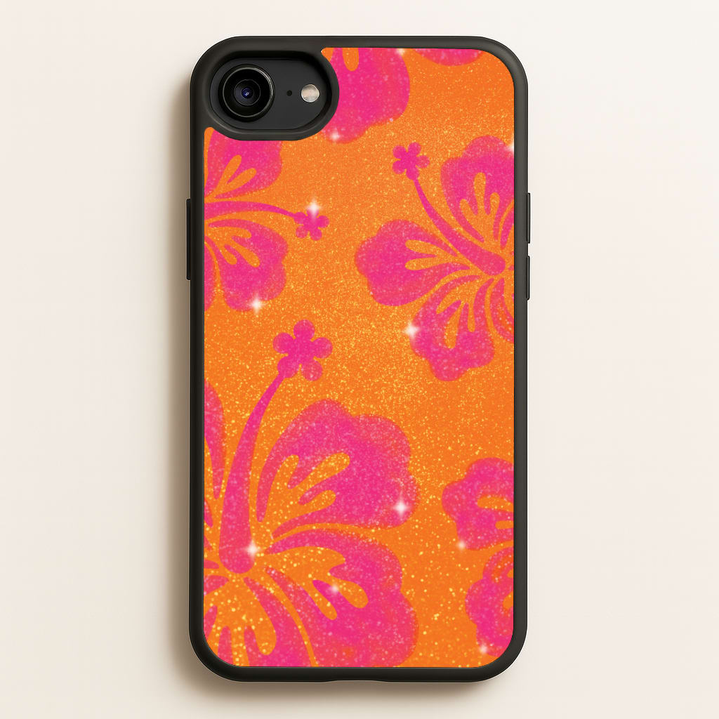 Shimmer Hibiscus Phone Case - iPhone 6 / 7 / 8 / SE
