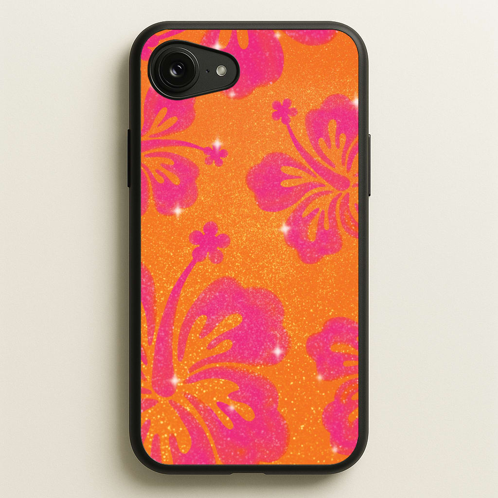Shimmer Hibiscus Phone Case - iPhone 16e