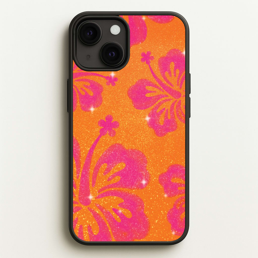 Shimmer Hibiscus Phone Case - iPhone 13