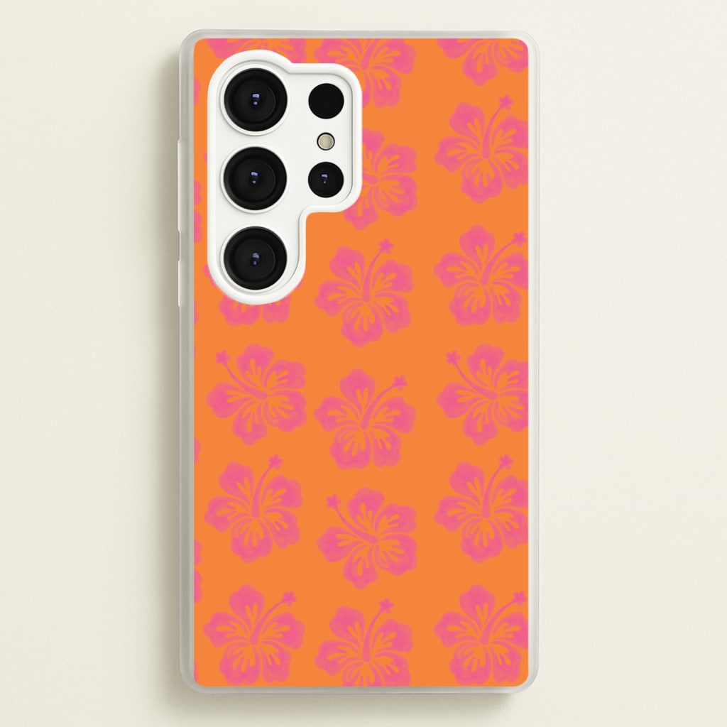 Hibiscus Heatwave Phone Case - Galaxy S25 Ultra