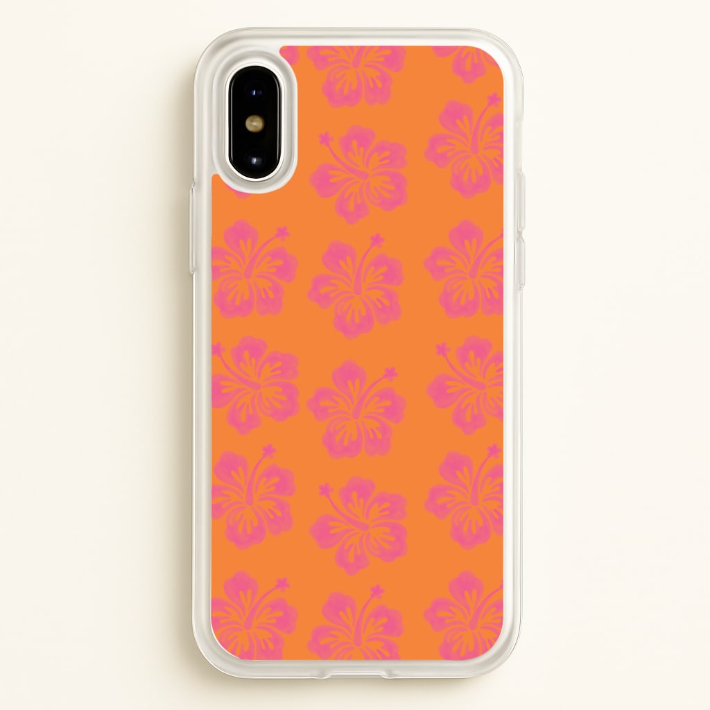 Hibiscus Heatwave Phone Case - iPhone X / XS