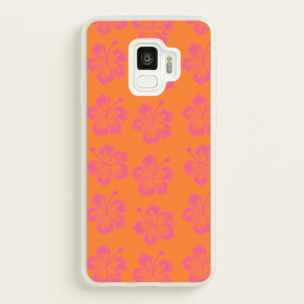 Hibiscus Heatwave Phone Case - Galaxy S9