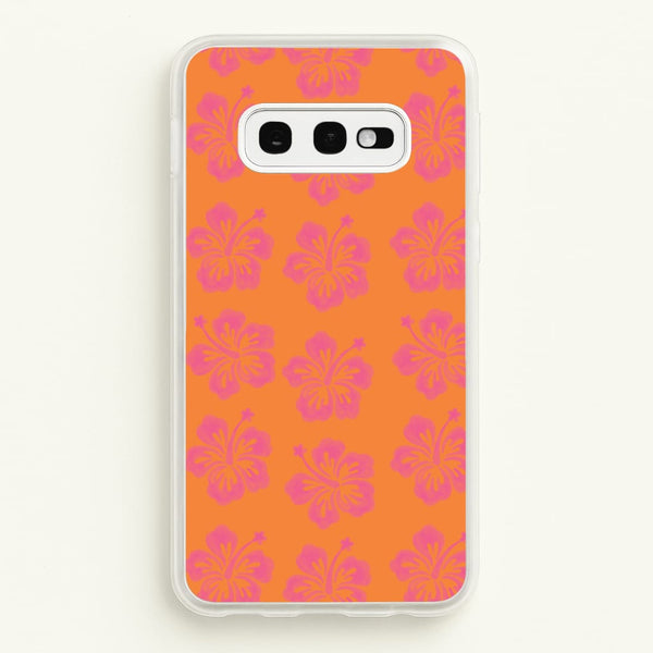 Hibiscus Heatwave Phone Case - Galaxy S10e