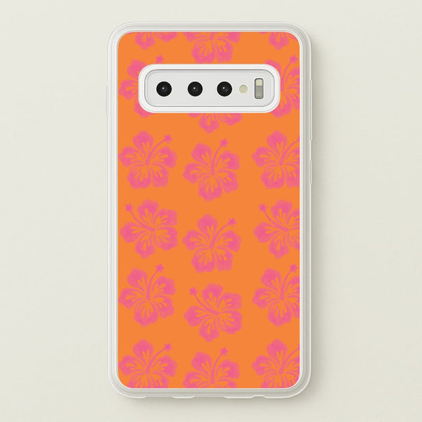 Hibiscus Heatwave Phone Case - Galaxy S10