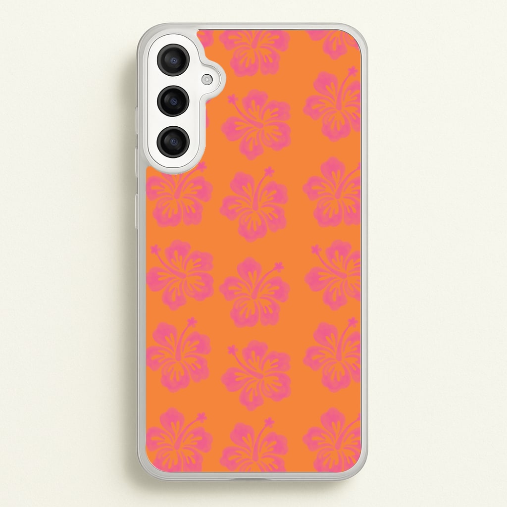 Hibiscus Heatwave Phone Case - Galaxy A36