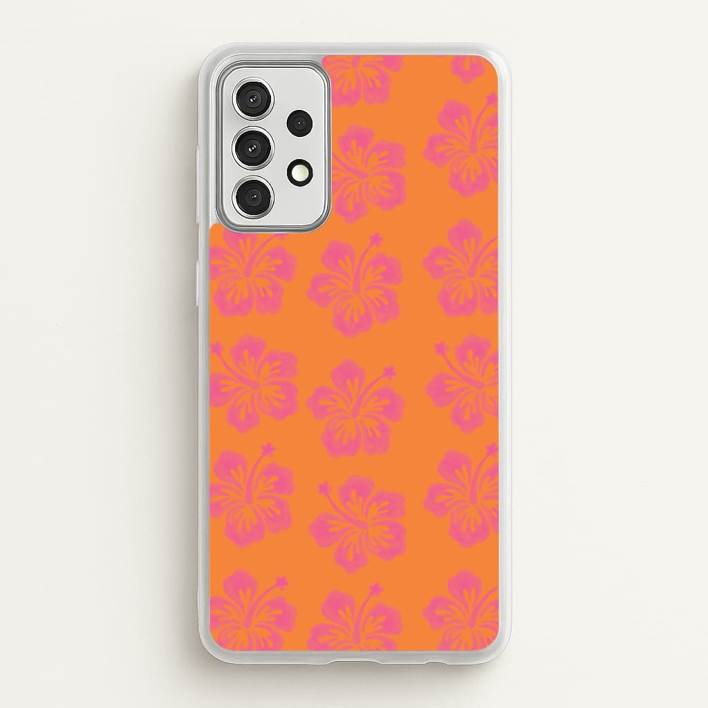 Hibiscus Heatwave Phone Case - Galaxy A52 / A52s